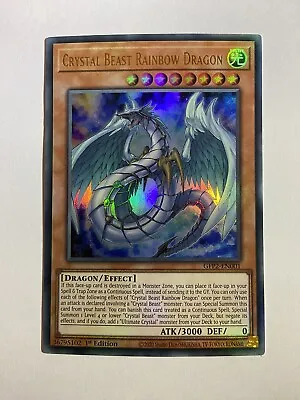 GFP2-EN001 Crystal Beast Rainbow Dragon Ultra Rare 1st Edition YuGiOh Card • £0.99