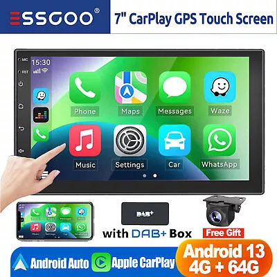 DAB+ 7  CarPlay Android 13 Car Stereo Double 2 DIN Head Unit Touch Screen GPS FM • $150.59