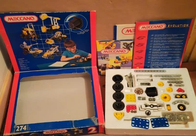 £9.99 • Buy Meccano, 27 Model, Set 2, Incomplete With Box And Manuals,For Spare  Parts .....