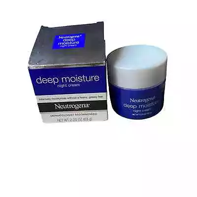 Neutrogena Deep Moisture Night Cream With Glycerin & Vitamin D3 2.25 OZ NEW • $40