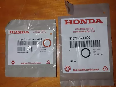 Oem Honda Acura Power Steering Pump Inlet & Outlet O-ring Seals New 2pc Kit • $7.57