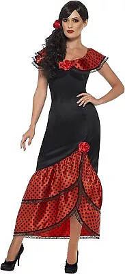 Smiffys Adult Womens Flamenco Senorita Costume Dress And Headpiece Around The  • $35.03