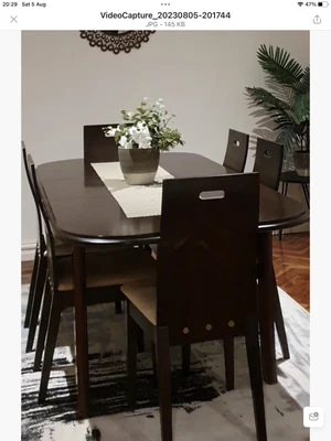 $100 • Buy 6 Seater Dining Suite & Side Table