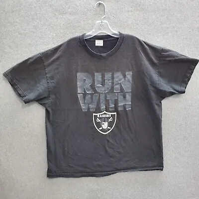 Oakland Raiders Men T-Shirt 3XL Black Michael Crabtree #15 Run With Team Logo • $6.96