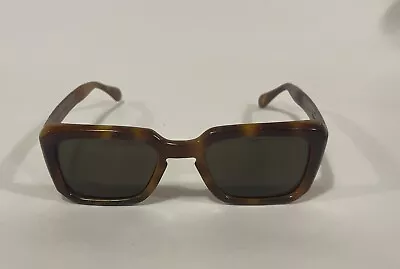 1950's Zyloware Brown Tortoise Horn Nylon Made In France Mod Eyeglasses Frame • $15