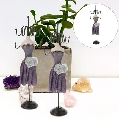 Lady Model Earring Display Rack Necklace Display Mannequin Jewelry Stand Holder • £13.65