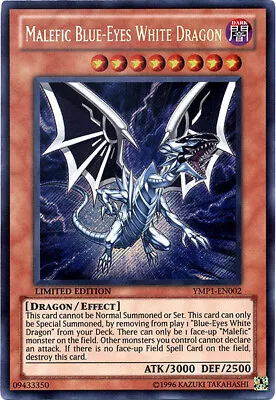 3x Malefic Blue-Eyes White Dragon - YMP1-EN002 - Secret Rare Moderately Played Y • $5.16