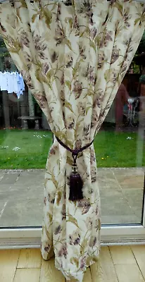 Stunning Bespoke Heavy Quality Laura Ashley Gosford Interlined Curtains • £225