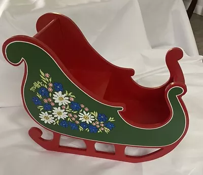 Muffy Vanderbear Alpine Sleigh Green And Red  • $34