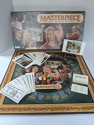 Vintage 1996 Parker Brothers Masterpiece Classic Art Auction Board Game COMPLETE • $49.59