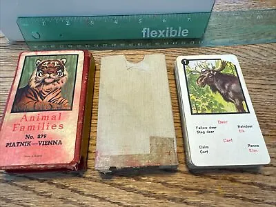 1950's Animal Families Playing Cards By Piatnik No. 279 Vintage • $10