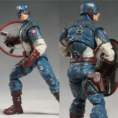 Marvel The Avengers Captain America 20cm Action Figure PVC Model Collectible Toy • £19.99