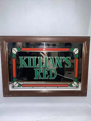 Vintage 1990 Killian Red Irish Beer Bar Mirror 20.5 X14.5  Coors Brewing Company • $42.95