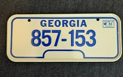 1983 Wheaties/Post Cereal Miniature Mini Bike State Georgia Metal License Plate • $11.97