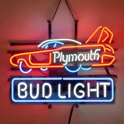 Racing Car Beer Neon Sign 19x15  Beer Bar Pub Cave Garage Store Wall Decor • $138.84