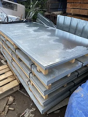 8ft X 4ft Galvanised Mild Flat Steel Plate Sheets Welding Material Tread Plate • £24.99