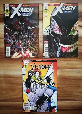 $15 • Buy X-Men Blue (2017) #21 & 22 & Venom (2016) #163 - Poison-X Parts 2, 4 & 5