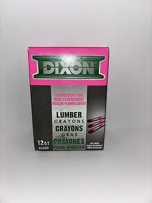 Dixon 52600 Lumber Marking Crayons Fluorescent Pink 12-Pack • $14