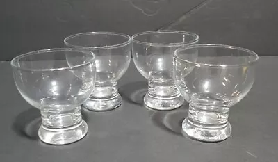 (4) Vintage Unique Juice Cordial Highball Glasses 3 Inches Tall • $18.95