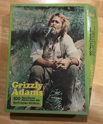 Vtg Grizzly Adams Jigsaw Puzzle House Games Waddingtons Complete 100pc Raccoon • $29.99