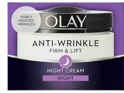 £8.99 • Buy Olay Anti-Wrinkle Firm Lift Anti-Ageing Moisturiser Night Cream  50ml 