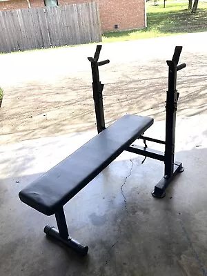 Synergee Adjustable Folding Weight Bench/Barbell Rack Set Home Gym • $25