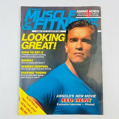 Vintage Muscle & Fitness Magazine Sep 1988 Arnold Schwarzenegger Cover RARE • $75.68