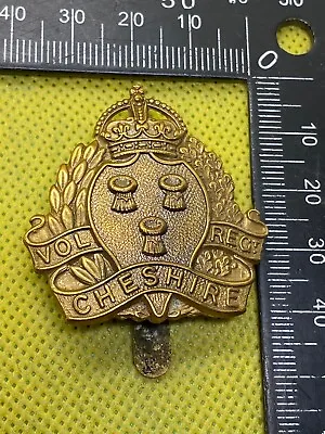 WW1 British Army Cheshire Volunteer Regiment Cap Badge • $31.81