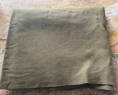 $29.99 • Buy VTG 40s WW2 US Army Military Wool Blanket Field Drab Brown Green No Tag