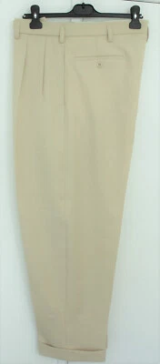 £95 • Buy Men's 1950's Very Light Beige Peg Trousers 50s Rockabilly RnR R&R 50's Rockin