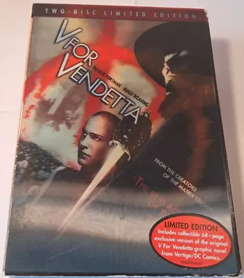 V For Vendetta (Two-Disc Limited Edition W/ Lenticular Cover And Comic Book) • $7.50