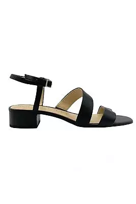 Sole Society Leather Or Textile Heeled Sandals Francey Black • $29.99