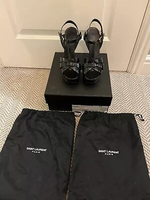 Yves Saint Laurent Tribute Platform Sandals Size 5 EU 38 • £250