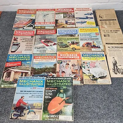 Lot Of 17 Mechanix Illustrated Magazines 1966 • $8.75