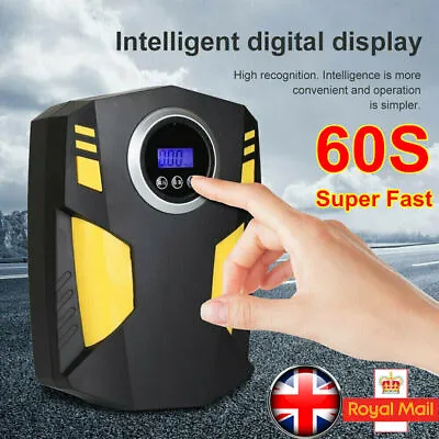 £15.99 • Buy Digital Corded Car Tyre Inflator Pump 12V 150PSI Air Compressor Pump LED Light