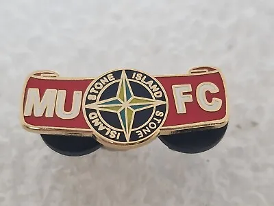 Manchester United MIB Firm SI Stone Red Army Pin Badge MUFC Man Utd V Rare   • £7.90
