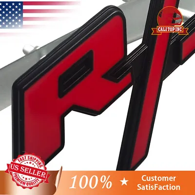 For RT Front Grill Emblems R/T Car Truck Badge Red Black Nameplate Decoration • $17.99