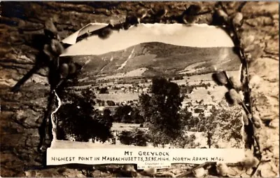RPPC Mt. Greylock North Adams MA Real Photo Postcard A7 • $14.99