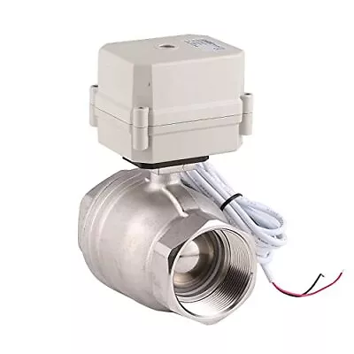 Npt 2'' Motorized Ball Valve 24v Electrical Ball Valve Cr201 Stainless Steel 304 • $227.99