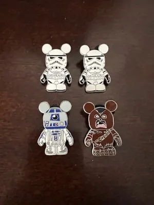 Disney Star Wars Trading Pins (4) 2010 Vinylmation Series R2D2 Chewbacca Trooper • $25