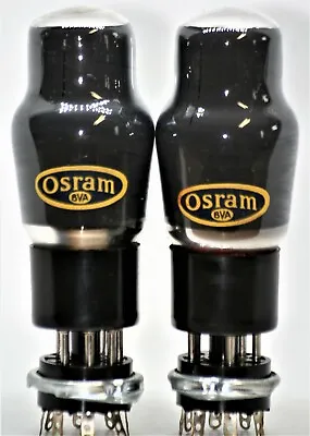 L63 Tube 6j5 Nos OSRAM Marconi Matched Pair Tubes Valve Phono Preamp 10E/11448 • $1250