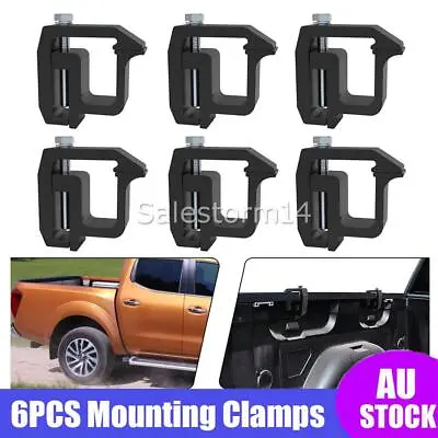 $48.57 • Buy 6pcs Ute Canopy Mounting G Clamps Metal Fitting Kit Black Aluminum Lock AU