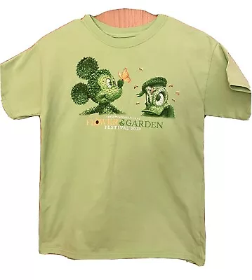 Disney Epcot 2013 Flower & Garden Mickey Mouse Kids Topiary T-shirt Size Large • $30