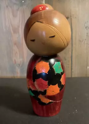 Artform Shuusai Painted Japanese Wooden Doll Autumn 124 • £20