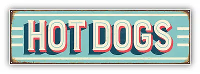 Hot Dogs Vintage Vinyl Sticker Decal • $2.75