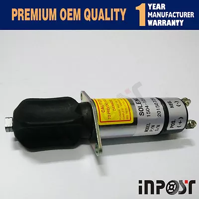 1504-12A6U1B1S2 12V Fuel Shutoff Solenoid For Woodward Machine 2 Terminals • $94.03