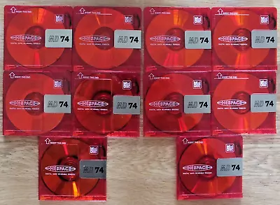 10 HiSpace MD74 Recordable Minidiscs + SLIP CASES - PLEASE SEE MY OTHER LISTINGS • £14.99