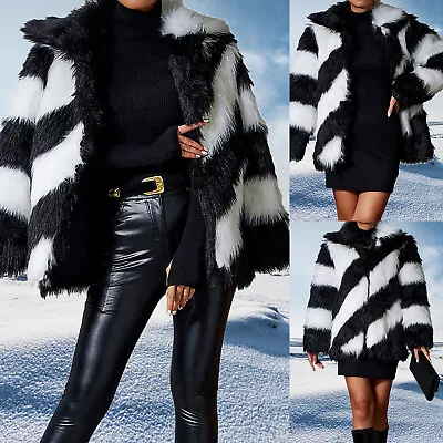 Winter Mid-model Faux Women's  Beltless Winter Cold Lapel Korean  Coat • $76.62