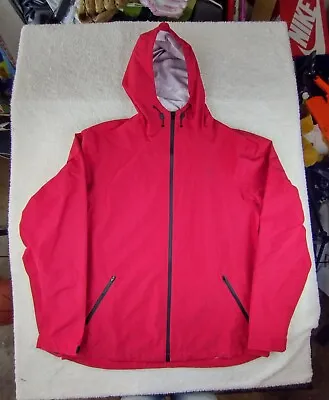 Wrangler ATG Jacket Large All Terrain Gear Rain Coat Red Lightweight EUC • $18