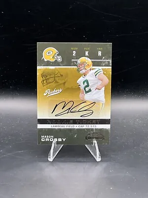 2007 Playoff Contenders Mason Crosby Rookie Ticket Auto Autograph #196 Packers • $30